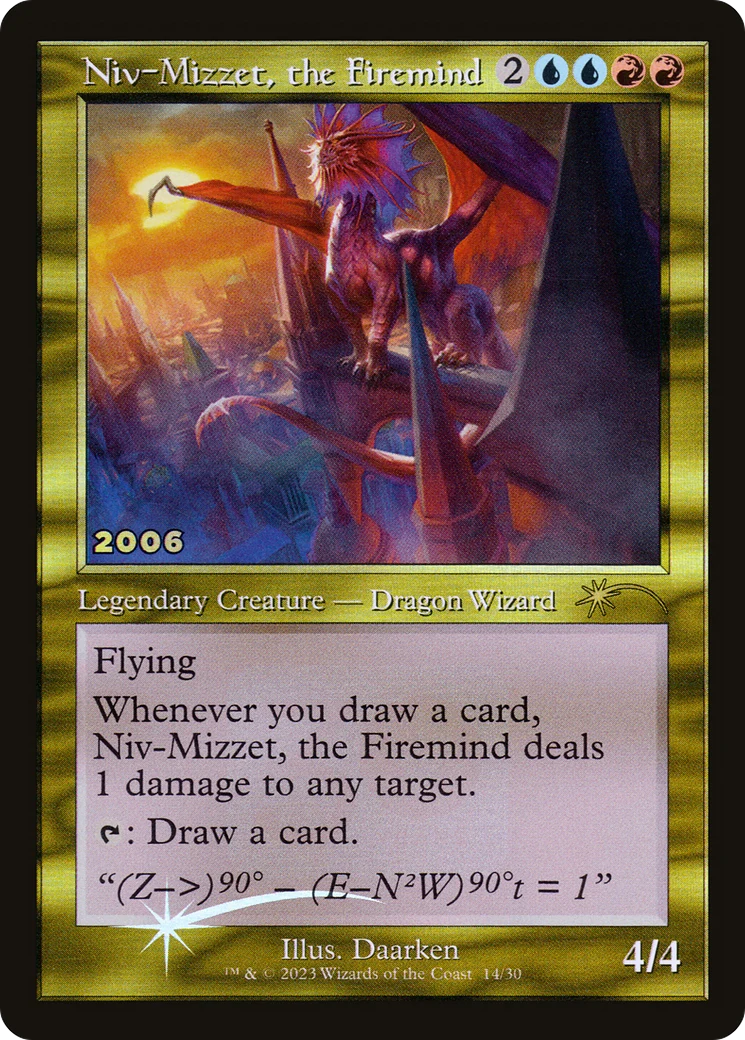 Niv-Mizzet, the Firemind (30A-P-014) - 30th Anniversary Play Promos Foil