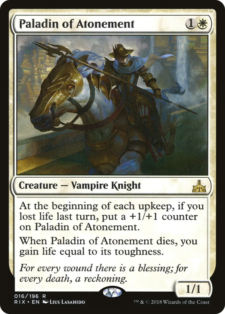 Paladin of Atonement (RIX-016) - Rivals of Ixalan