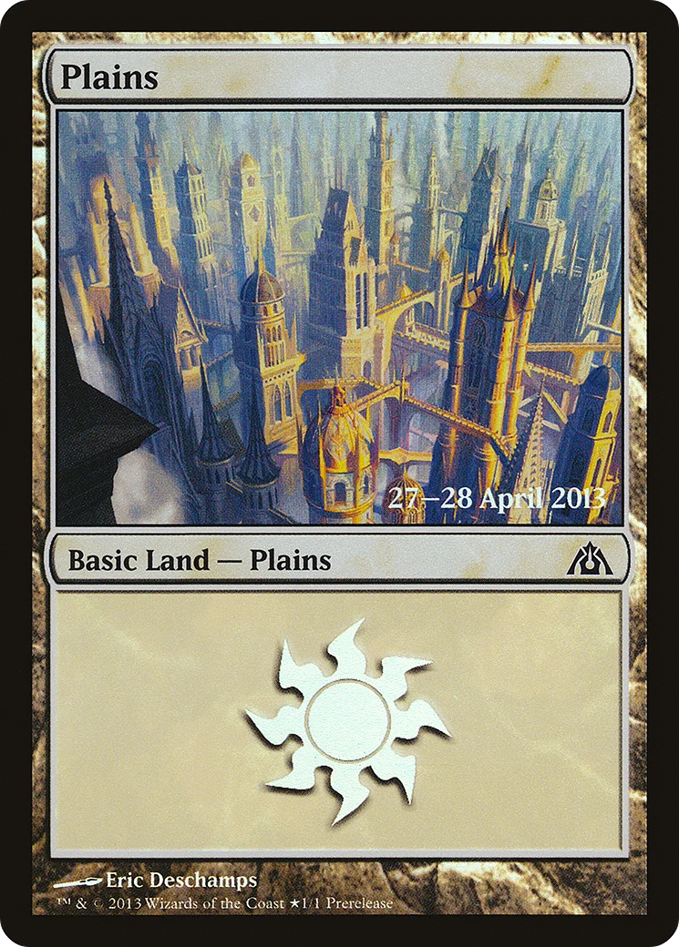 Plains (Dragon's Maze) (PRE-001) - Dragon's Maze Promos Foil
