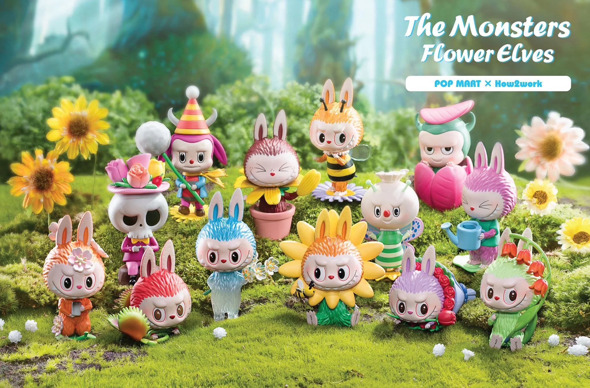 POPMART: Labubu THE MONSTERS - Flower Elves Figure Series