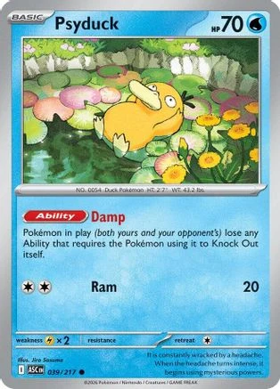 Psyduck 039/217 - Reverse Holofoil ME Ascended Heroes - Common