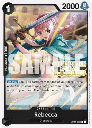 Rebecca (Judge Pack Vol. 6) [One Piece Promotion Cards]