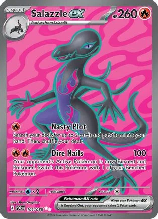 Salazzle ex 101/088 - Holofoil ME03 Perfect Order - Ultra Rare