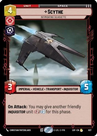 Scythe - Intimidating Silhouette (Foil) (637) - Legends of the Force Foil