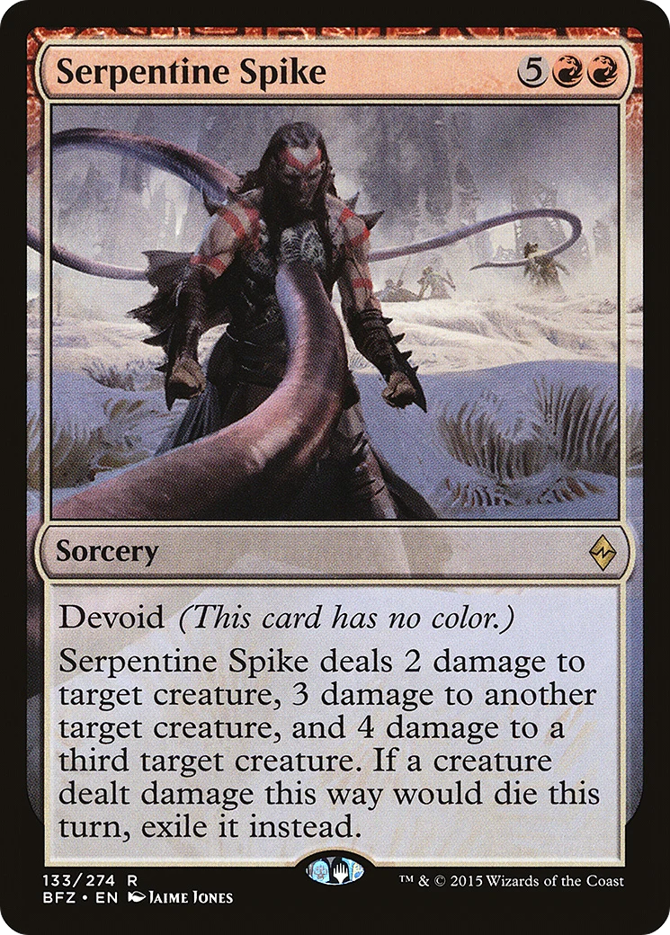 Serpentine Spike (BFZ-133) - Battle for Zendikar: (devoid)