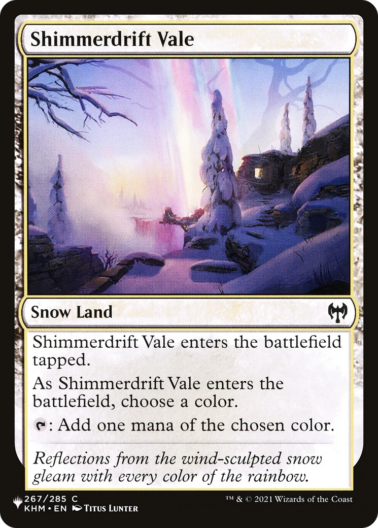 Shimmerdrift Vale (LIST-267/285) - The List: (snow)
