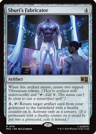 Shuri's Fabricator (Surge Foil) (MSC-114) - Commander: Marvel Super Heroes Foil
