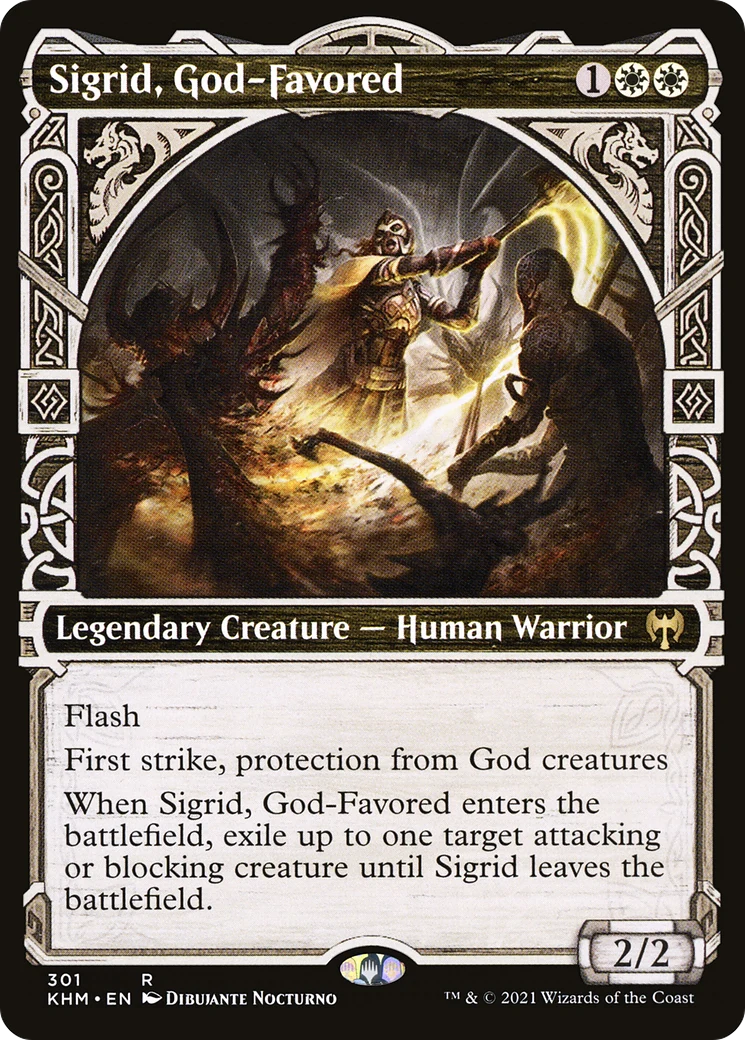 Sigrid, God-Favored (Showcase) (KHM-301) - Kaldheim: (Showcase)