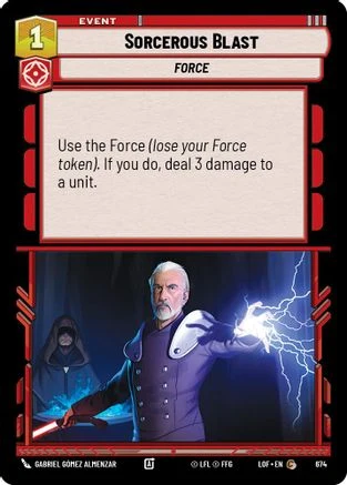 Sorcerous Blast (Foil) (674) - Legends of the Force Foil