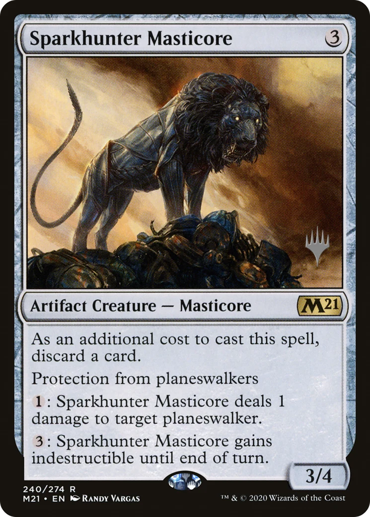 Sparkhunter Masticore (PPM21-240P) - Core Set 2021 Promos