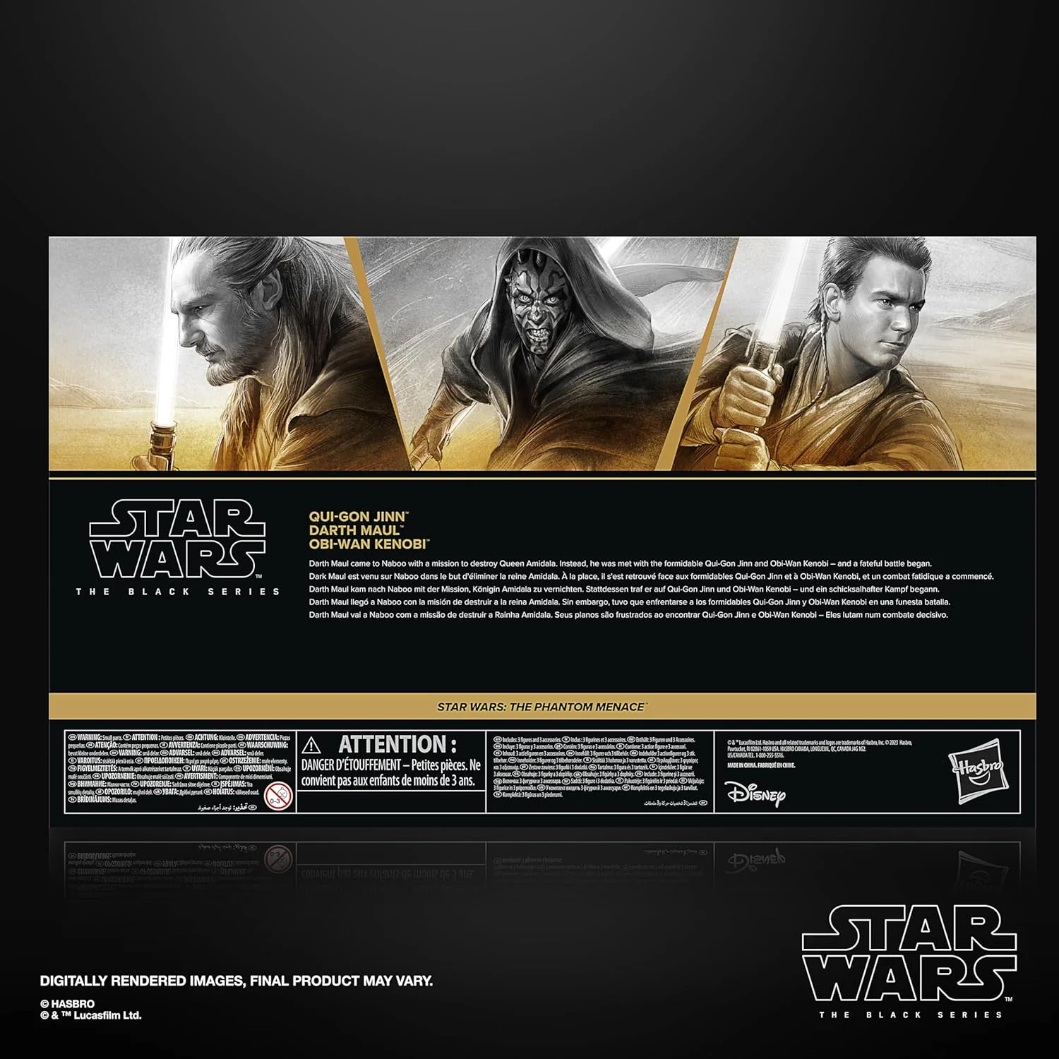 Star Wars - The Black Series: Qui-Gon Jinn, Darth Maul, Obi-Wan Kenobi (Duel of the Fates, The Phantom Menace) - Image 9