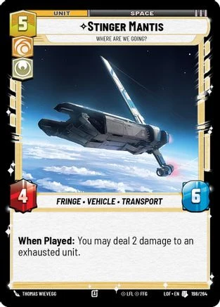 Stinger Mantis - Where Are We Going? (198/264) - Legends of the Force