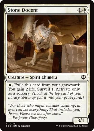 Stone Docent (SOS-036) - Secrets of Strixhaven Foil
