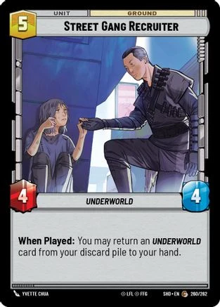Street Gang Recruiter (260/262) - Shadows of the Galaxy Foil