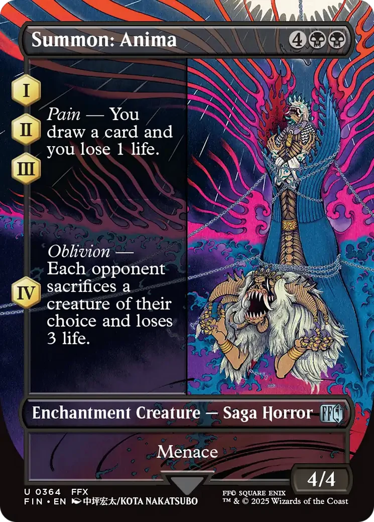 Summon: Anima (Borderless) (FIN-364) - FINAL FANTASY: (enchantment) (Borderless)
