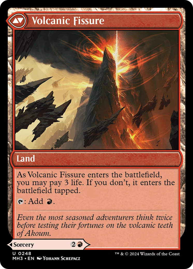 Sundering Eruption (MH3-248) - Modern Horizons 3 Foil - Image 2