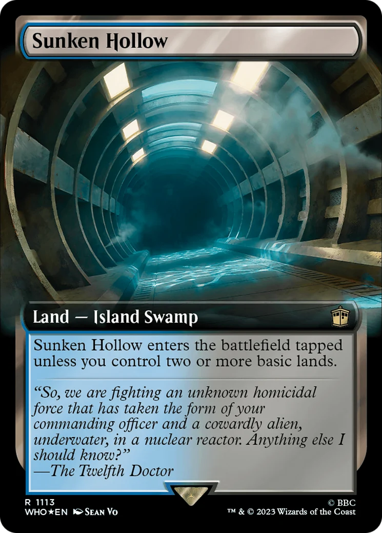 Sunken Hollow (Extended Art) (Surge Foil) (WHO-1113) - Doctor Who: (Extended Art) Foil