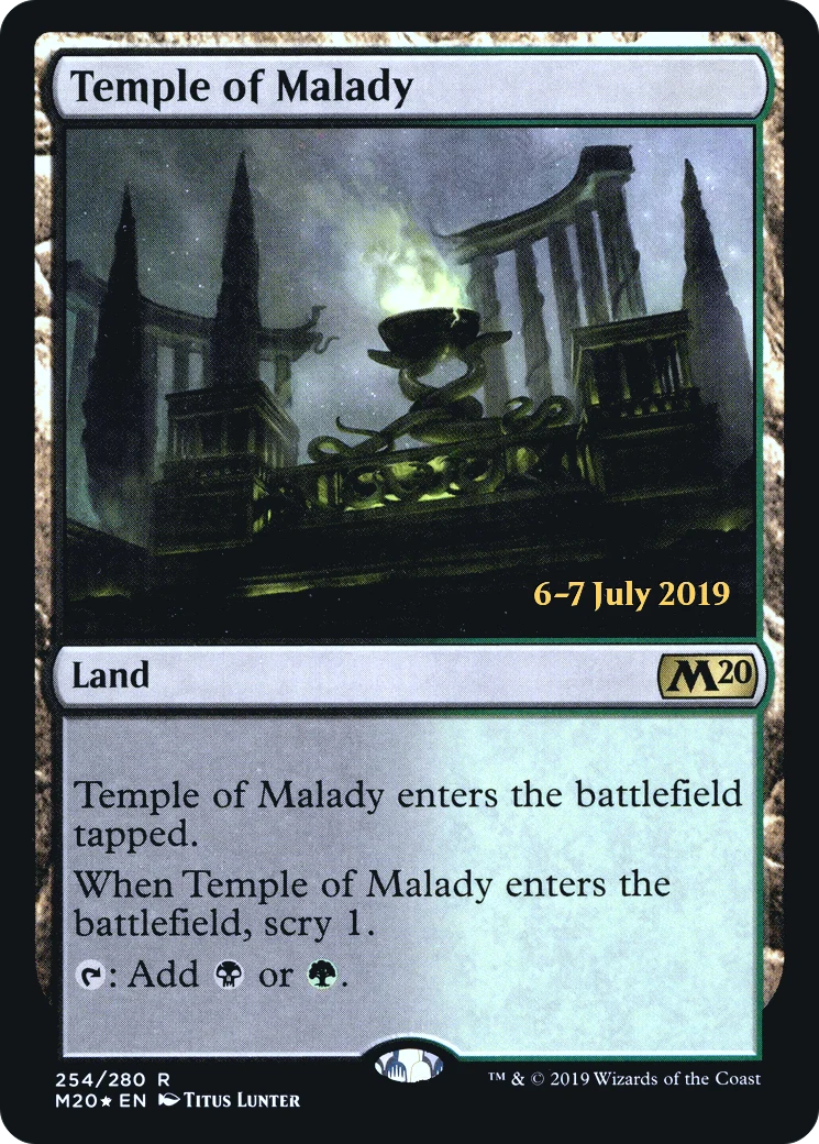 Temple of Malady (M20) (PRE-254) - Core Set 2020 Promos Foil