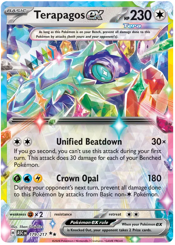Terapagos ex 179 - Holofoil ME Ascended Heroes - Double Rare