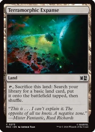 Terramorphic Expanse (0273) (Surge Foil) (MSC-273) - Commander: Marvel Super Heroes Foil