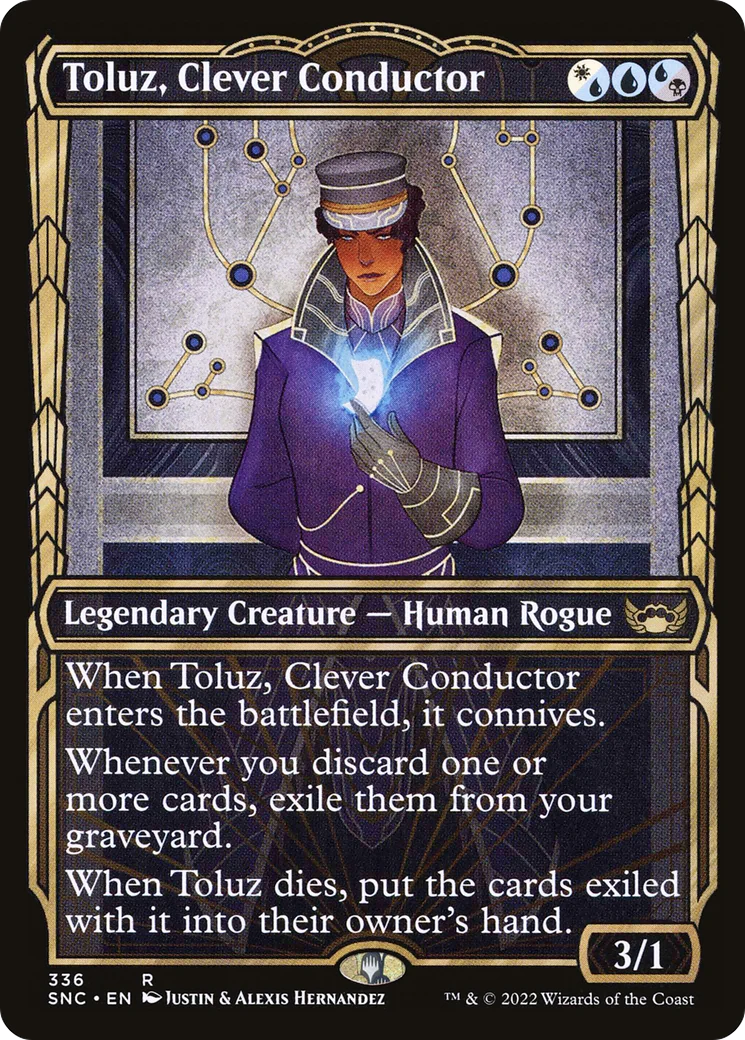 Toluz, Clever Conductor (Showcase) (SNC-336) - Streets of New Capenna: (Showcase) Foil