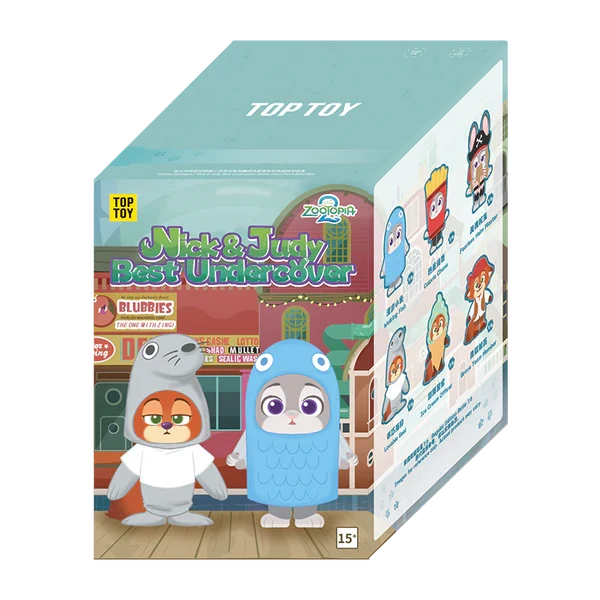 Top Toy x Disney's Zootopia 2 - Nick & Judy: Best Undercover Keychain Plush Series Figure Blind Box - Image 8