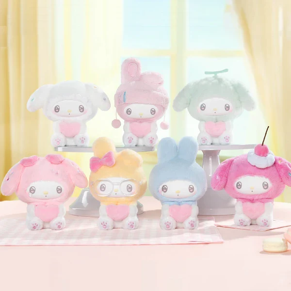 Top Toy x Sanrio - 50th Anniversary Milk Candy Series Plush Keychains Blind Box