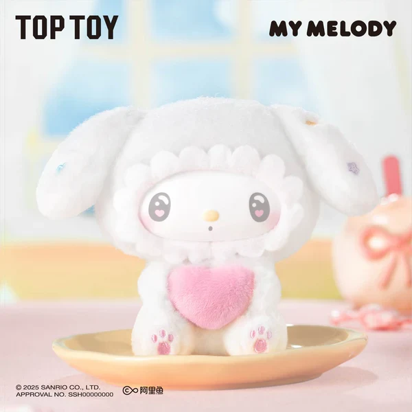 Top Toy x Sanrio - 50th Anniversary Milk Candy Series Plush Keychains Blind Box - Image 4
