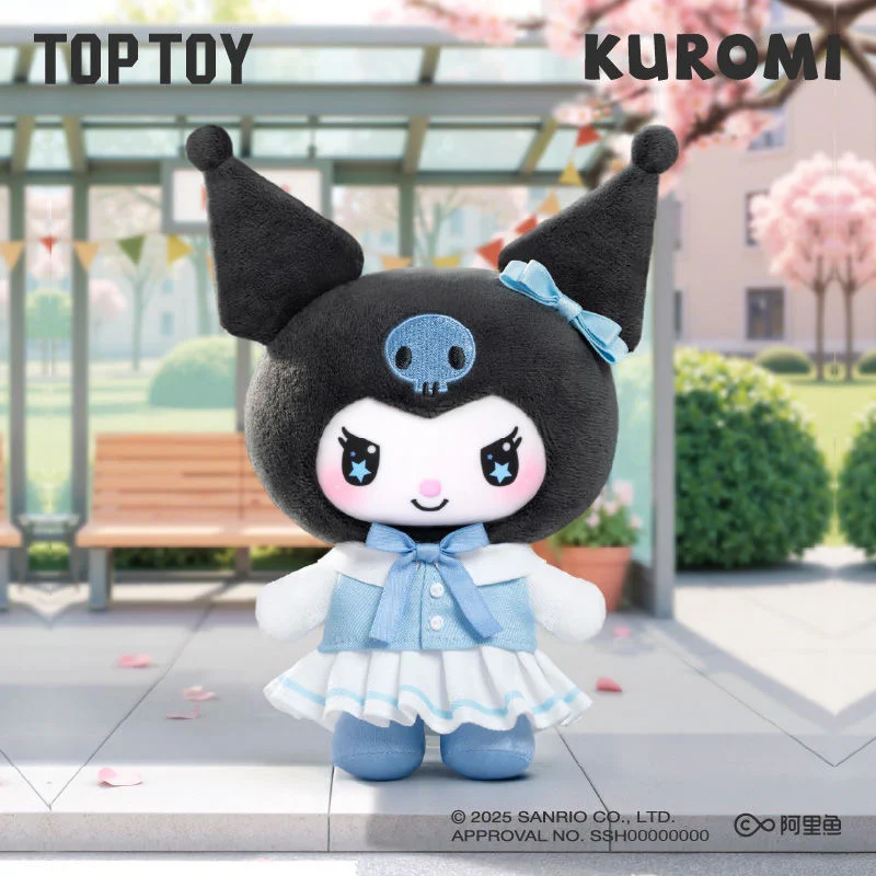 Top Toy x Sanrio - Kuromi School Life Plush Figure Series - Image 7
