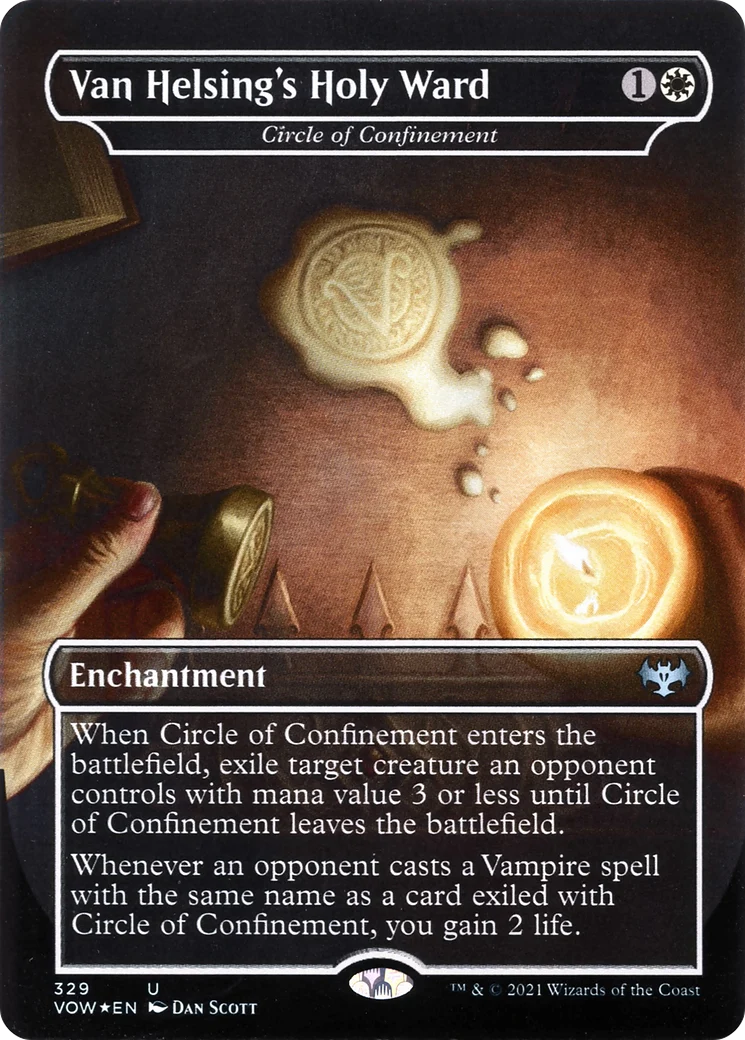 Van Helsing's Holy Ward - Circle of Confinement (VOW-329) - Innistrad: Crimson Vow / Van Helsing's Holy Ward (Borderless)