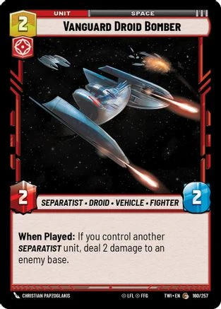 Vanguard Droid Bomber (160/257) - Twilight of the Republic Foil