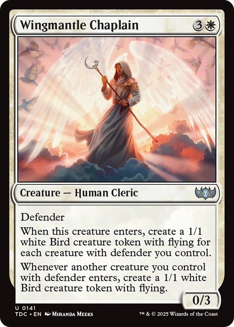 Wingmantle Chaplain (TDC-141) - Commander: Tarkir: Dragonstorm